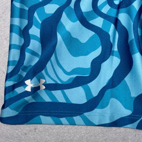 Under Armour Compression Bike Shorts Womens Small Blue HeatGear High Rise - Picture 6 of 11